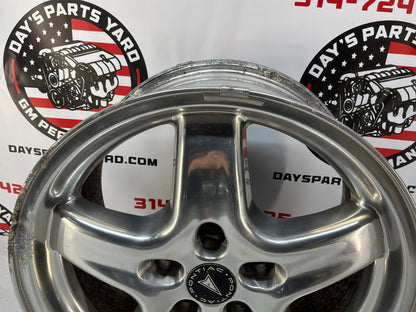 2002 Pontiac Trans Am WS6 Factory OEM Speedline 17x9 Wheel Rim Polished Alloy