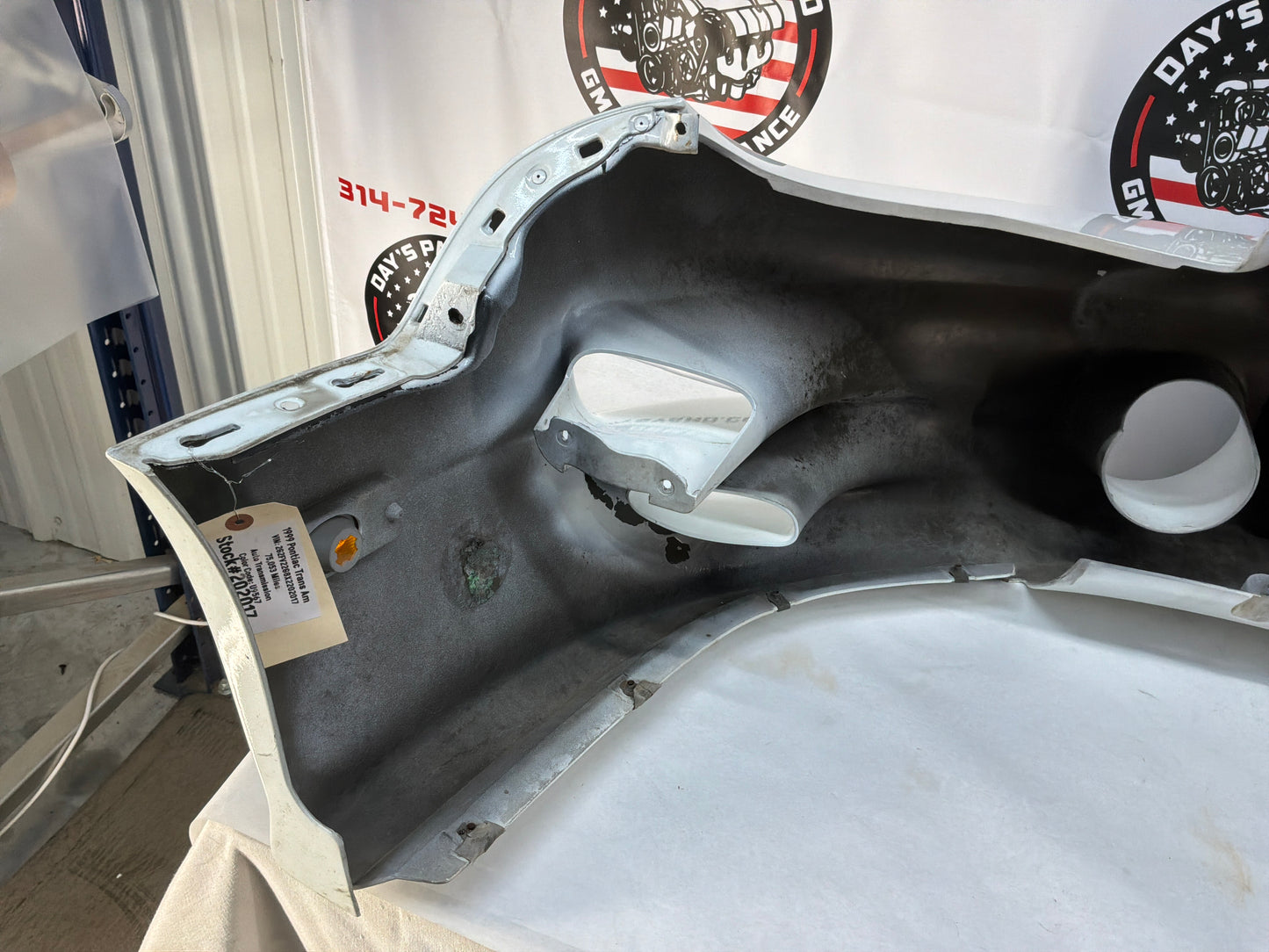 1999 Pontiac Trans Am WS6  Front Bumper White OEM