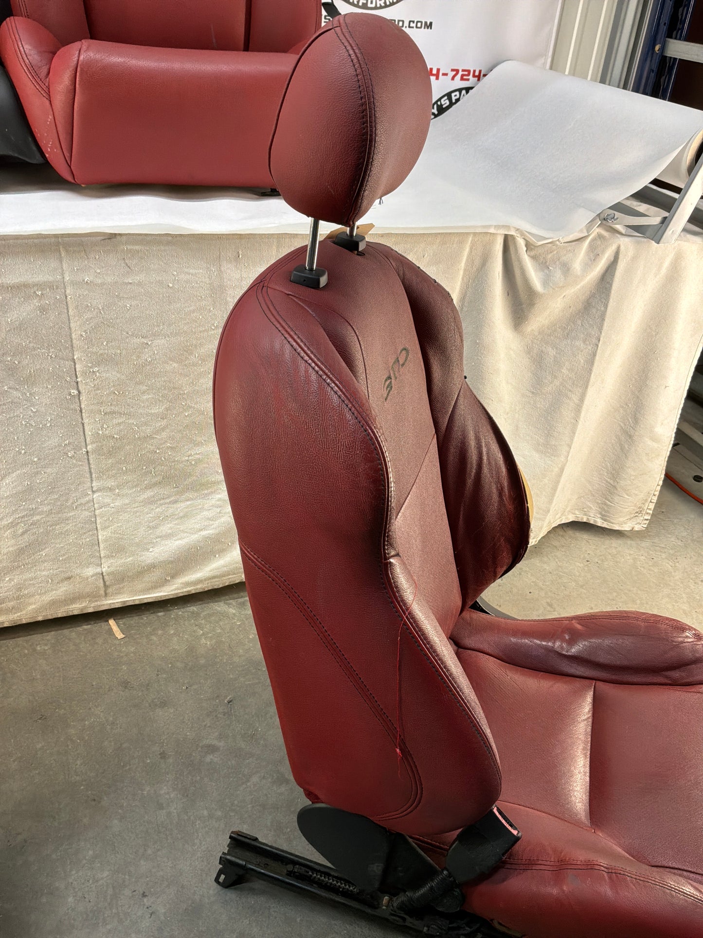2004 Pontiac GTO Red Leather Seats Fronts and Rears OEM