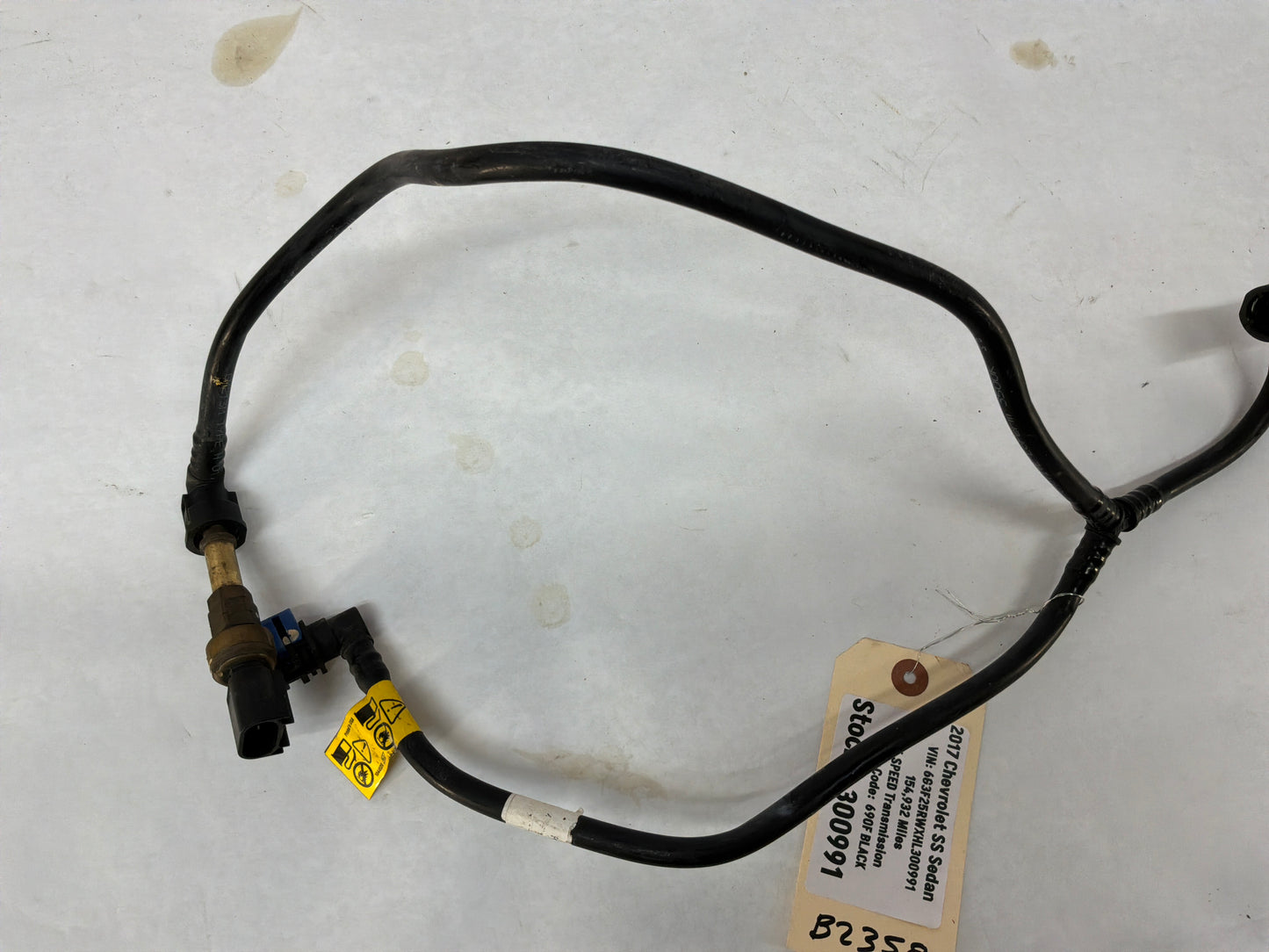 2017 Chevy SS Sedan Fuel Gas Tank Pump Feed Line Hose Tube OEM