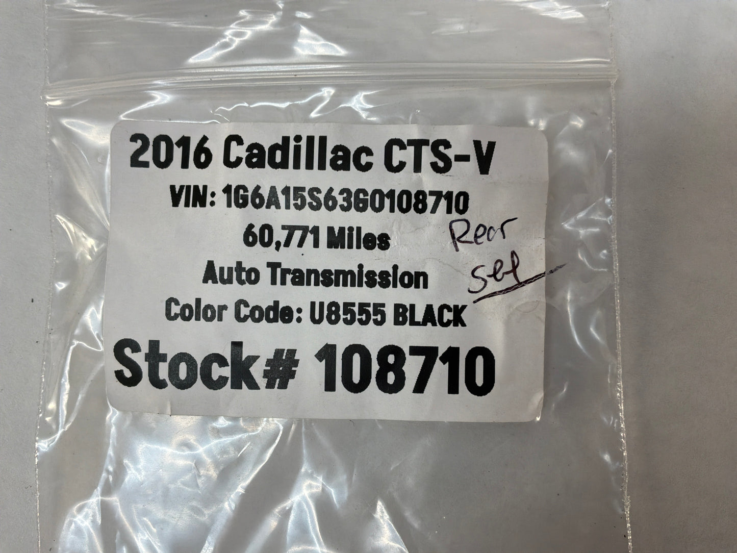 2016 Cadillac CTS-V Rear RH & LH Ride Height Linkage Arm Set OEM