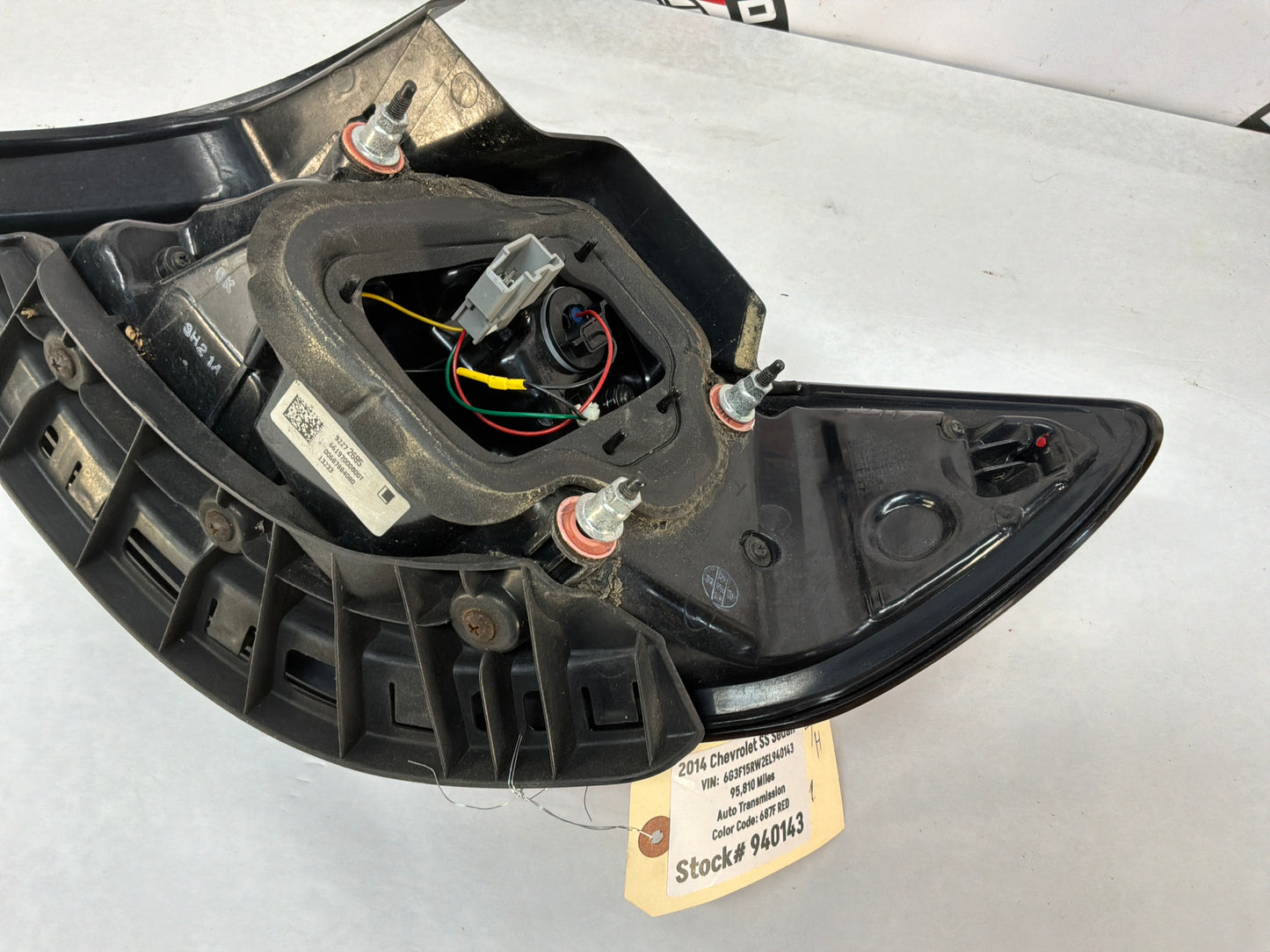 2014 Chevy SS Sedan LH Driver Outer Tail Light Taillight Stop Lamp OEM