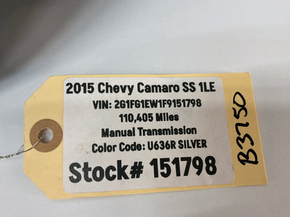 2015 Chevy Camaro SS 1LE Trunk Deck Lid Felt OEM