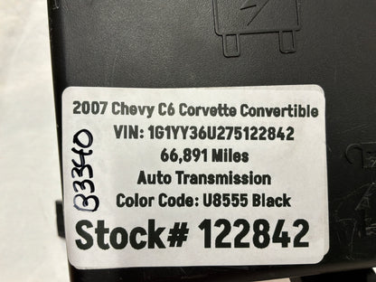 2007 C6 Corvette Convertible Under Hood Fuse Relay Wire Harness Junction Box Block OEM
