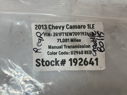 2013 Chevy Camaro 1LE Rear Suspension Cradle K Member Bolts Hardware OEM
