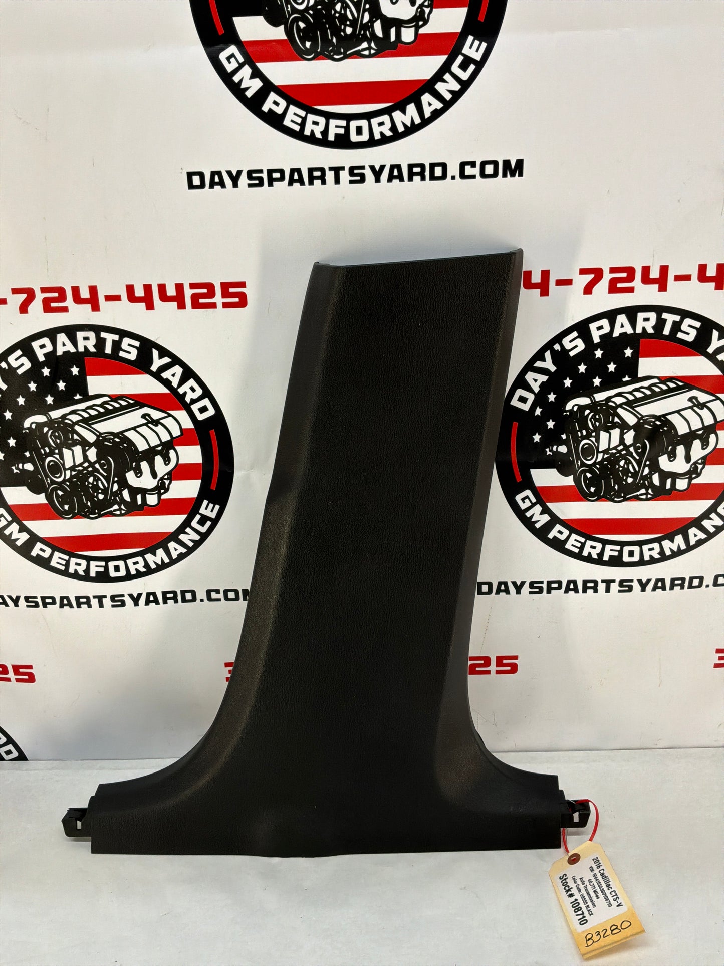 2016 Cadillac CTS-V RH Passenger Interior Lower B Pillar Trim Cover Black OEM