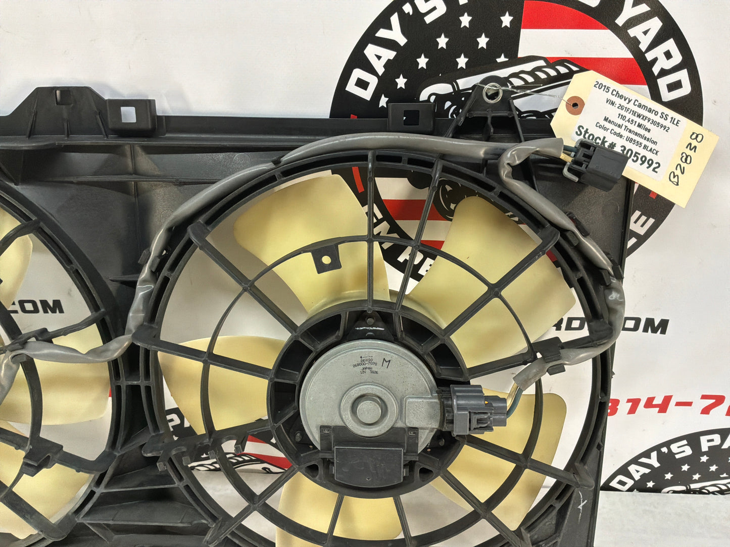 2015 Chevy Camaro SS 1LE Dual Radiator Cooling Fans Assembly OEM
