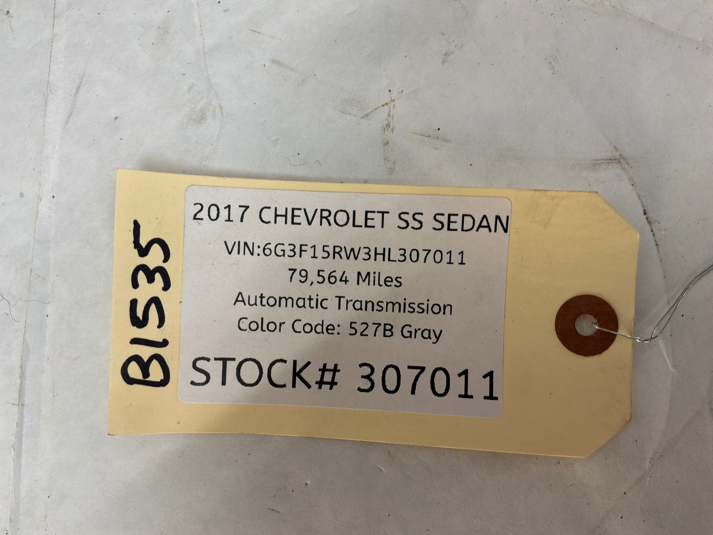 2017 Chevy SS Sedan Spare Tire Sealant Container & Compressor Assembly OEM