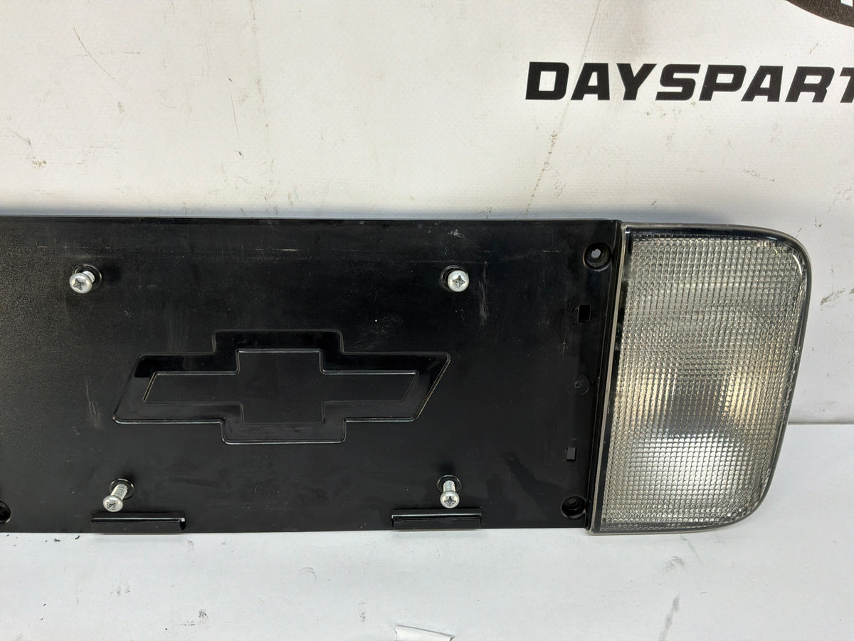 2002 Chevy Corvette Convertible Rear License Plate Bracket Finish Panel Reverse Lights Lamps OEM