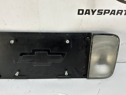 2002 Chevy Corvette Convertible Rear License Plate Bracket Finish Panel Reverse Lights Lamps OEM
