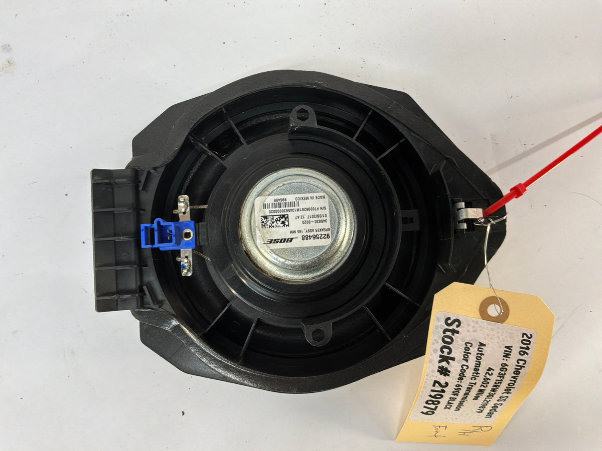 2016 Chevy SS Sedan RH & LH Front Door Speakers OEM