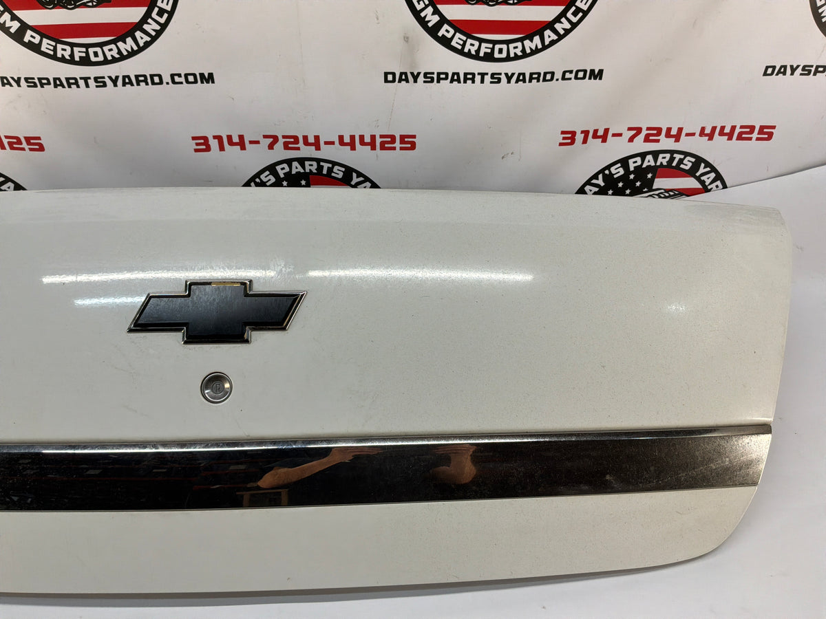 2014 Chevy Caprice PPV Trunk Deck Lid OEM White