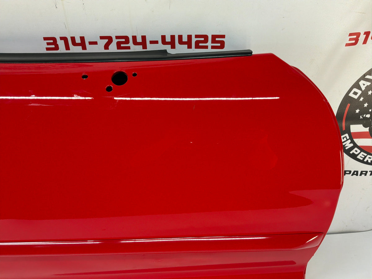 2002 Chevy C5 Corvette Corvette Convertible RH Passenger Interior Door Panel Red OEM