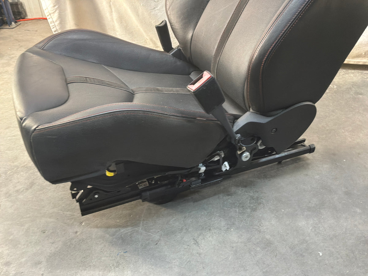 2014 Chevy SS Sedan Seats Fronts and Rears Black Leather Alcantara Suede OEM