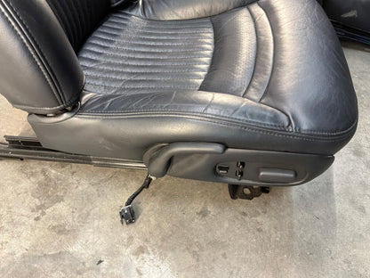 2002 Chevy C5 Corvette Convertible Seats RH & LH Front Black Leather Seats OEM