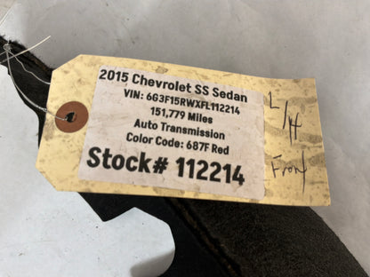 2015 Chevy SS Sedan LH Driver Rear Fender Wheel House Well Liner OEM