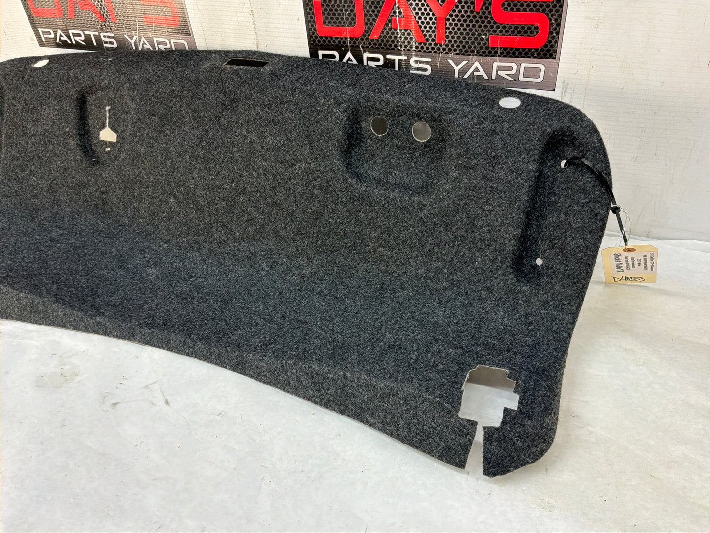 2011 Cadillac CTS-V Coupe Trunk Deck Lid Liner Carpet Felt OEM