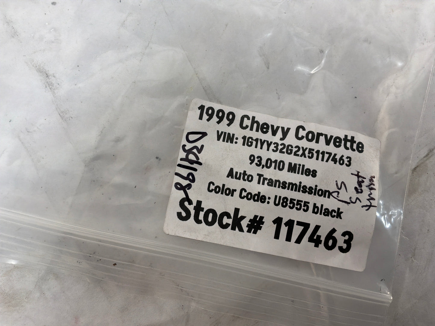 1999 Chevy C5 Corvette RH Passenger Seat Track Frame Finish Covers Trims OEM - Day's Parts Yard