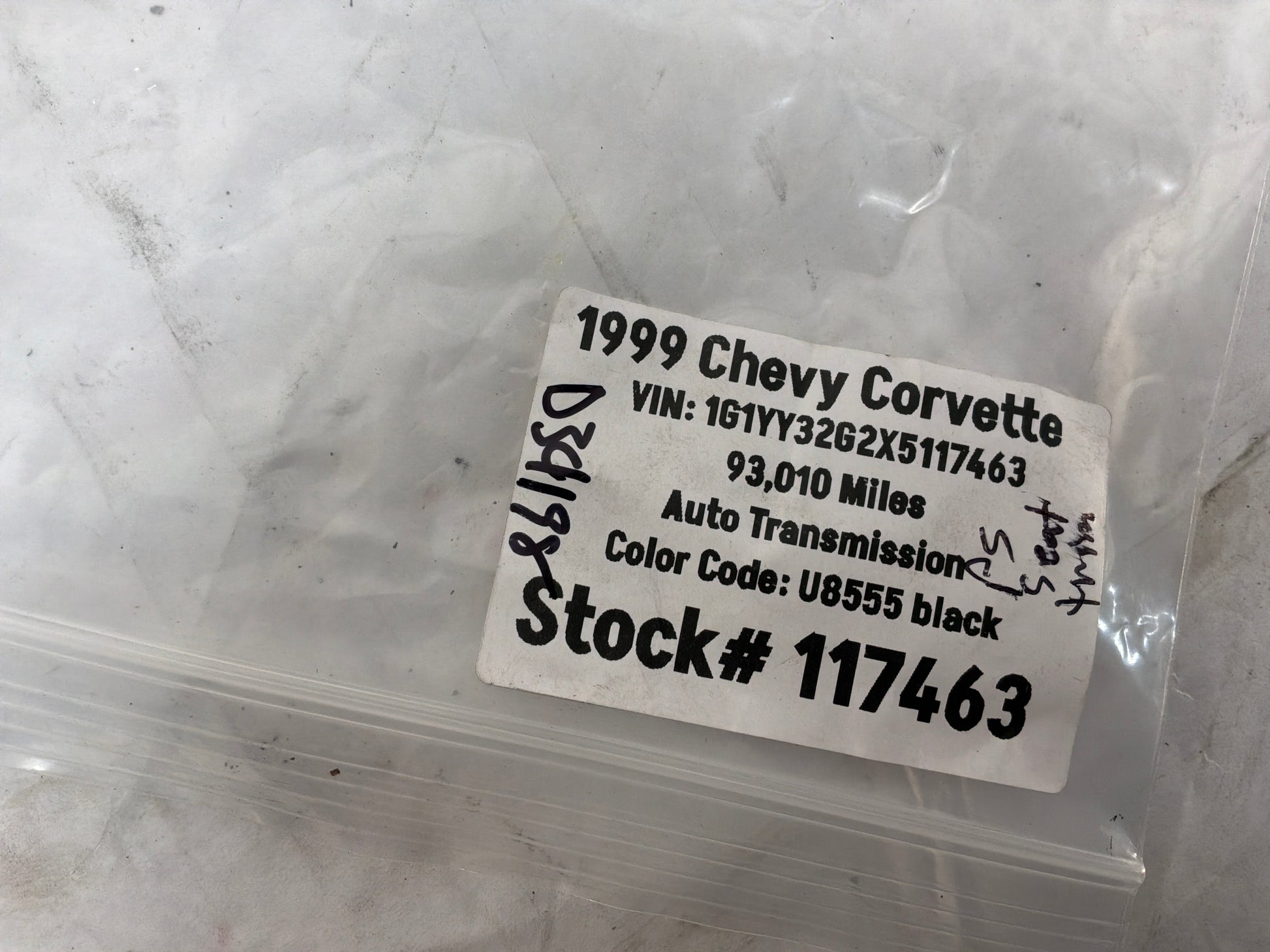 1999 Chevy C5 Corvette RH Passenger Seat Track Frame Finish Covers Trims OEM - Day's Parts Yard