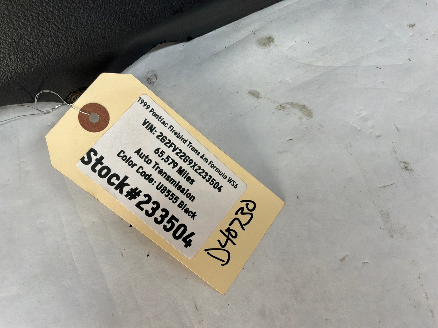 1999 Pontiac Firebird Trans Am Formula WS6 LH Driver Knee Bolster OEM