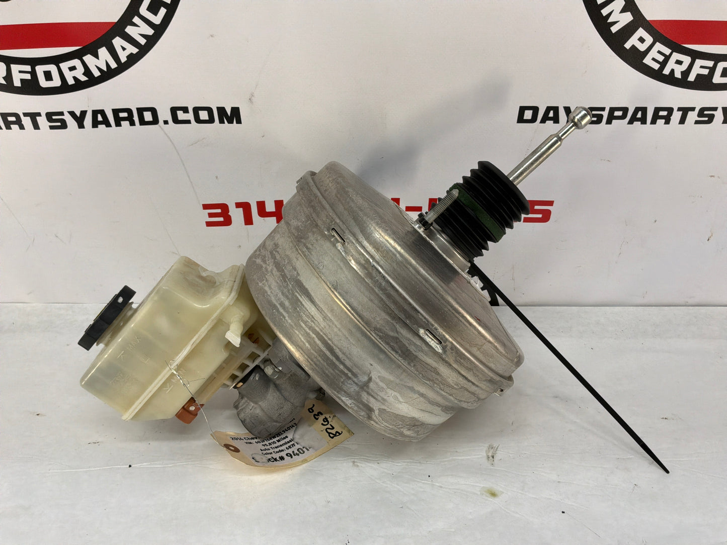 2014 Chevy SS Sedan Brake Booster Master Cylinder and Reservoir OEM