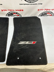 2013 Chevy Camaro ZL1 RH & LH Front Floor Mats Embroidered ZL1 Logo