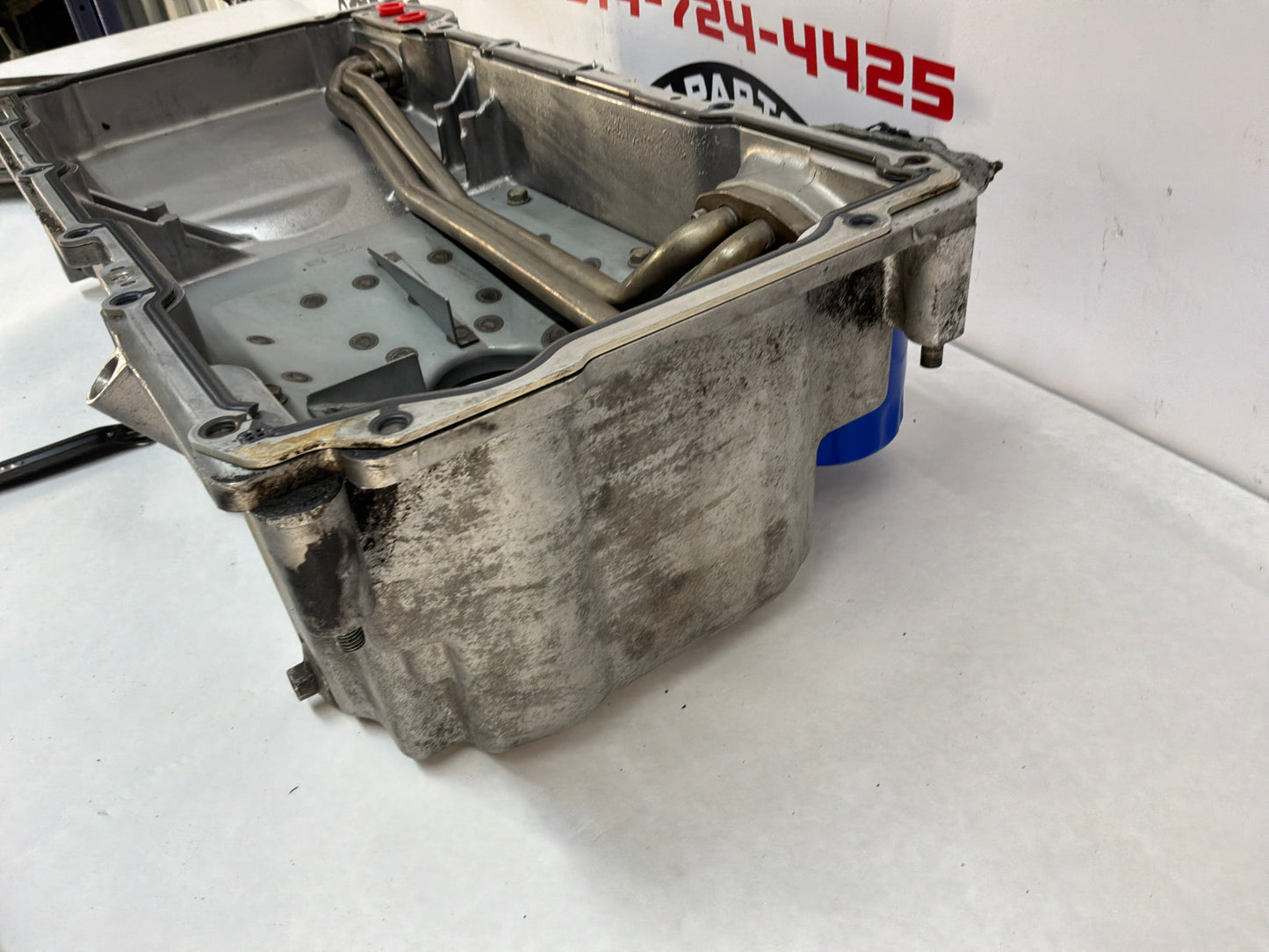 2005 Pontiac GTO Complete Oil Pan Assembly Pick Up Tube Windage Tray Dip Stick OEM