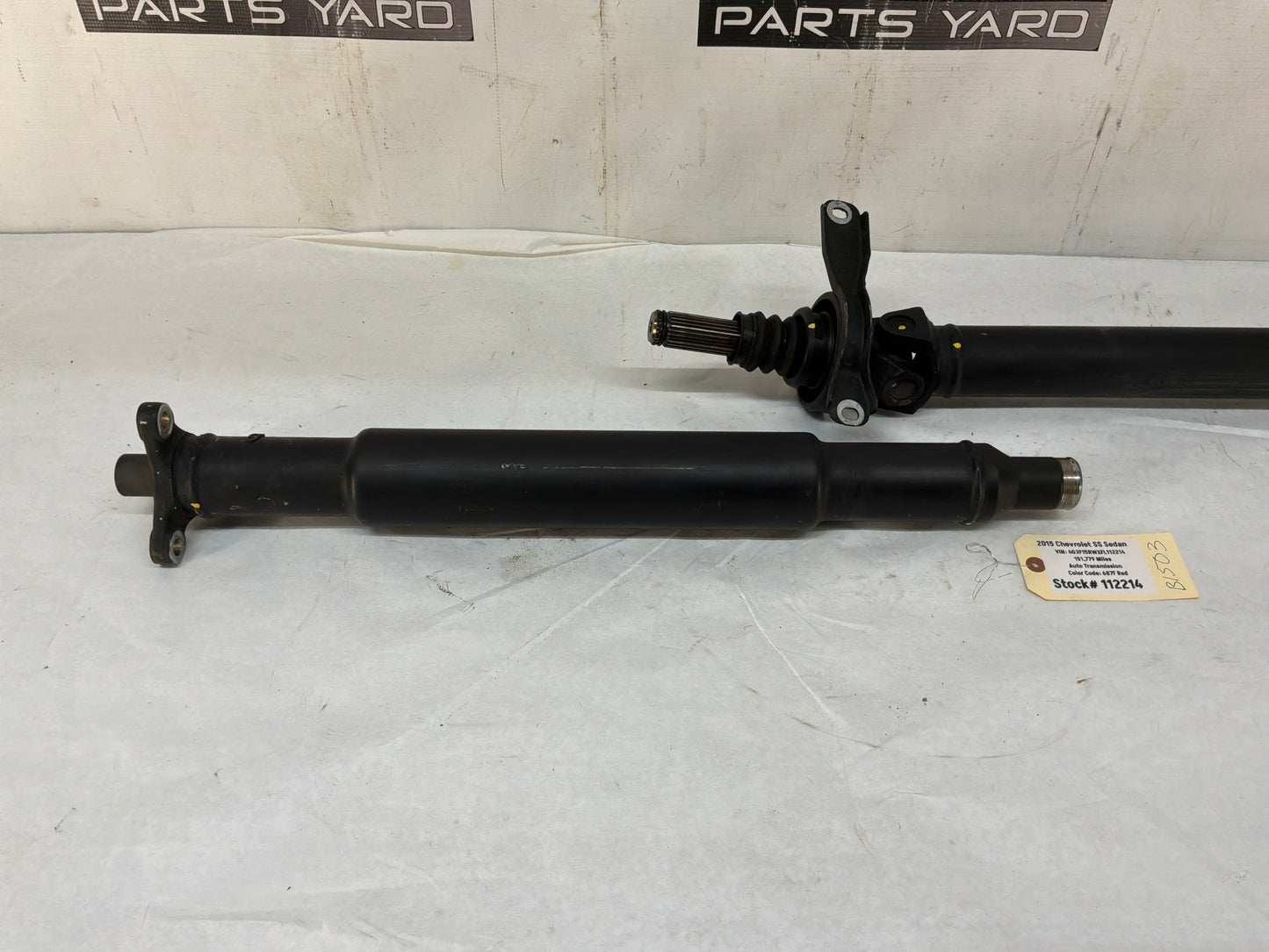 2015 Chevy SS Sedan Drive Propeller Shaft Driveshaft OEM