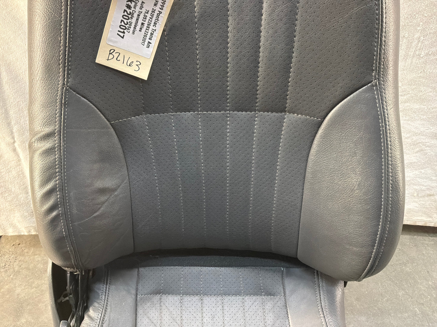 1999 Pontiac Trans Am WS6 Fronts and Rears Gray Leather Seats OEM