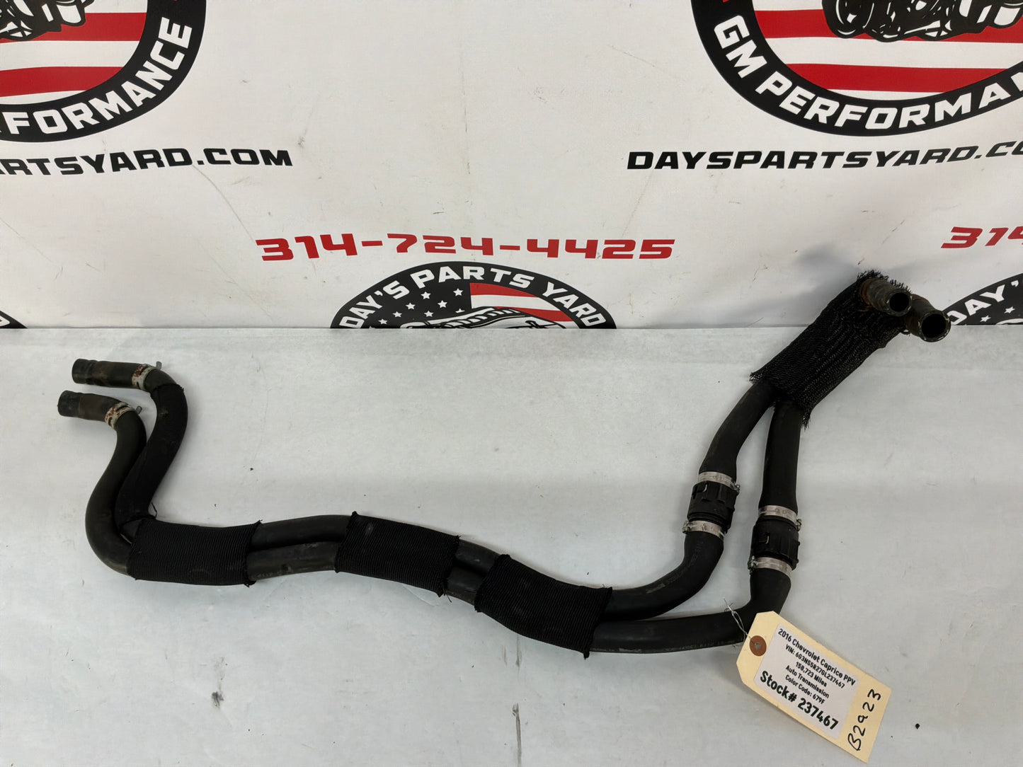 2016 Chevy Caprice PPV Heater Core Hoses Lines Tubes OEM