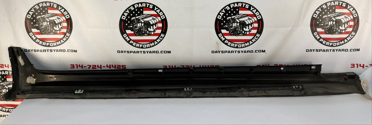 2009 Cadillac CTS-V LH Driver Rocker Molding Side Skirt Panel Black OEM
