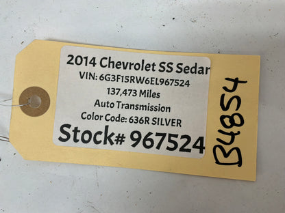 2014 Chevy SS Sedan Fuel Pump & Lever Sending Unit Assembly OEM