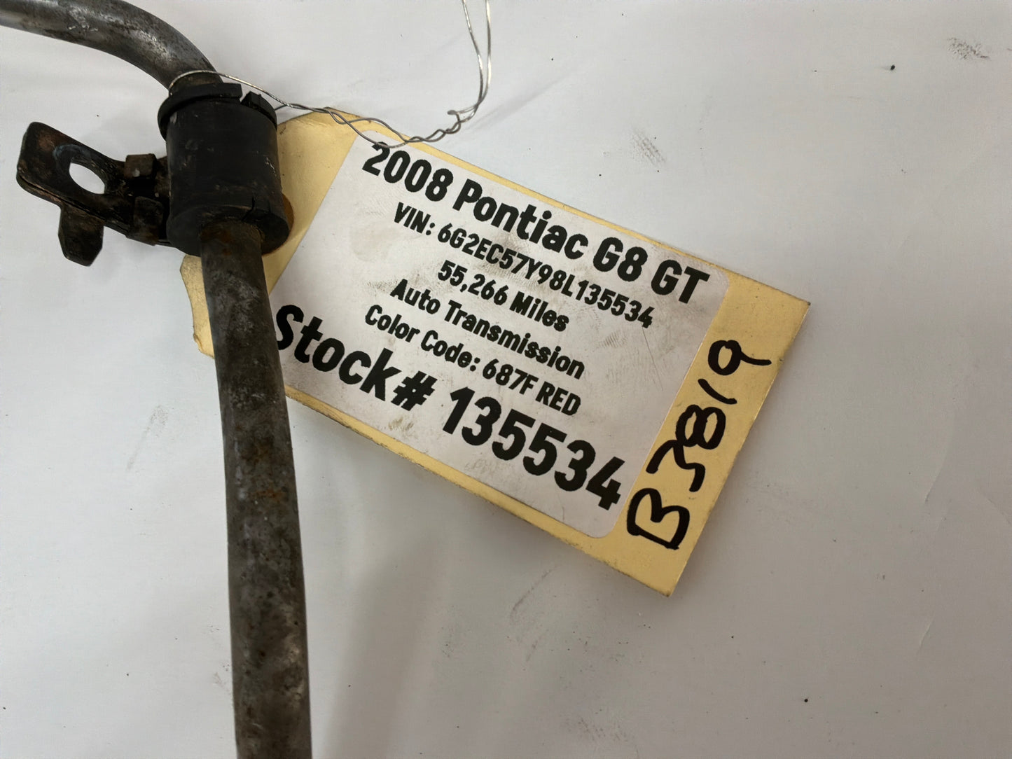 2008 Pontiac G8 GT Power Steering Hose Line Tube OEM