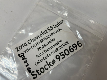 2014 Chevrolet SS Sedan Roof Panel Joint Finish Molding Covers Trims OEM