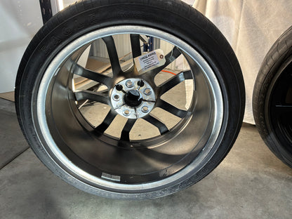 2014 Chevy Camaro ZL1 Factory OEM Wheels Rims and Goodyear Eagle F1 Tires 20X10 20X11