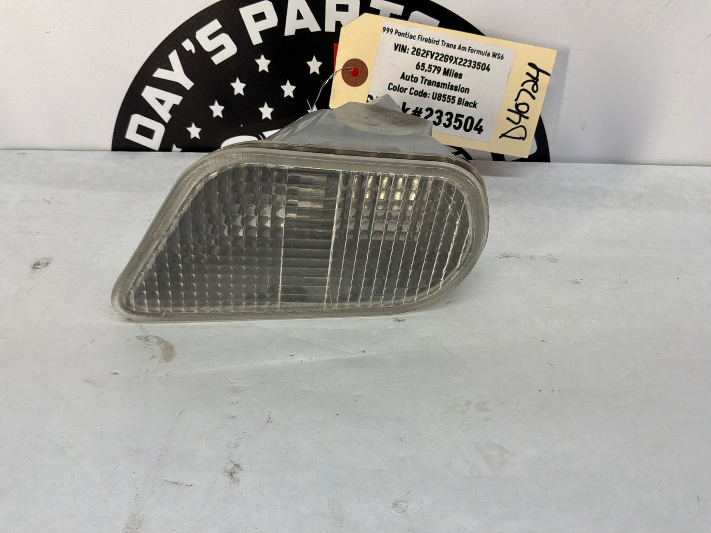 1999 Pontiac Firebird Trans Am Formula WS6 LH Driver Parking & Turn Signal Lamp Assembly OEM