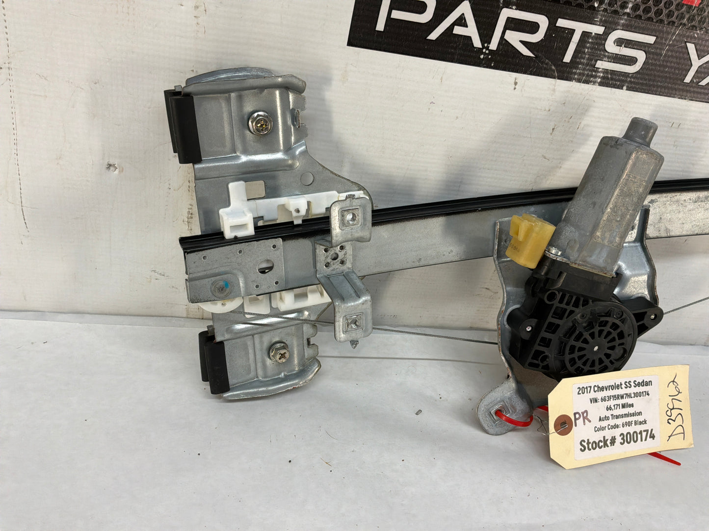 2017 Chevy SS Sedan RH Passenger Rear Window Regulator Motor OEM