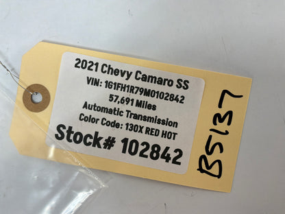2021 Chevy Camaro SS Rear Trunk Lid Bowtie Emblem Badge Black