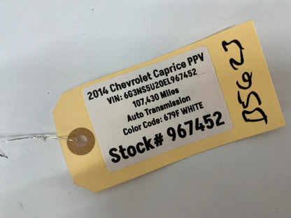 2014 Chevy Caprice PPV LH Driver Dash Pad Instrument Cluster Hood Trim Panel OEM