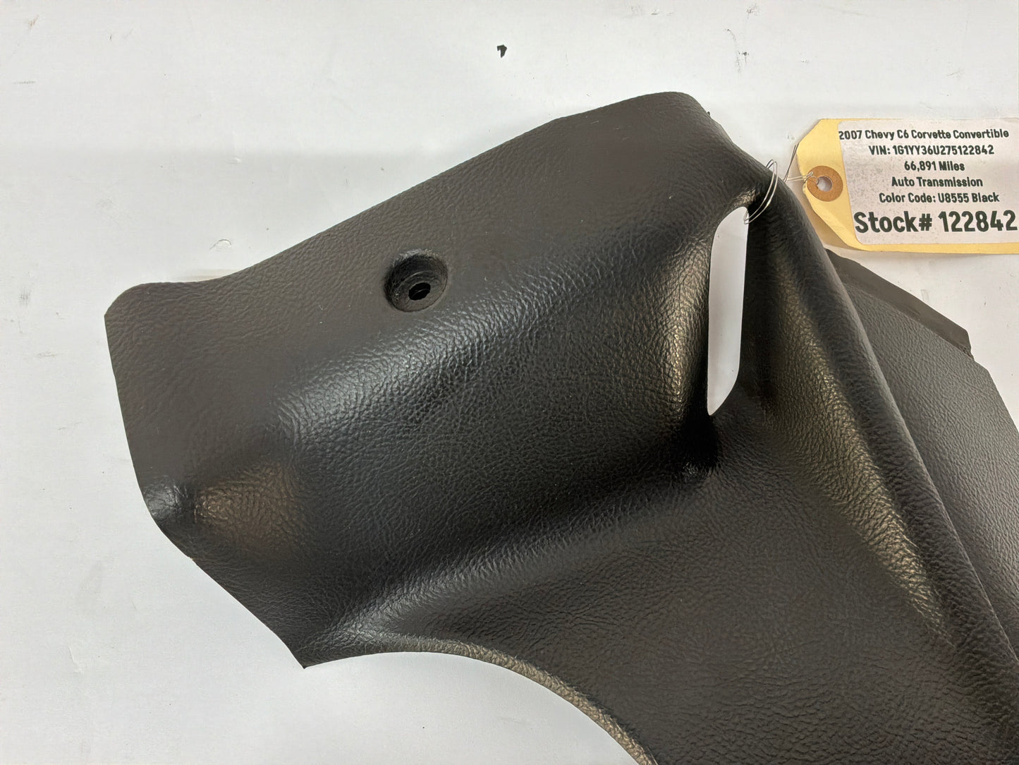 2007 Chevy C6 Corvette Convertible LH Driver Upper B Pillar Trim Panel OEM