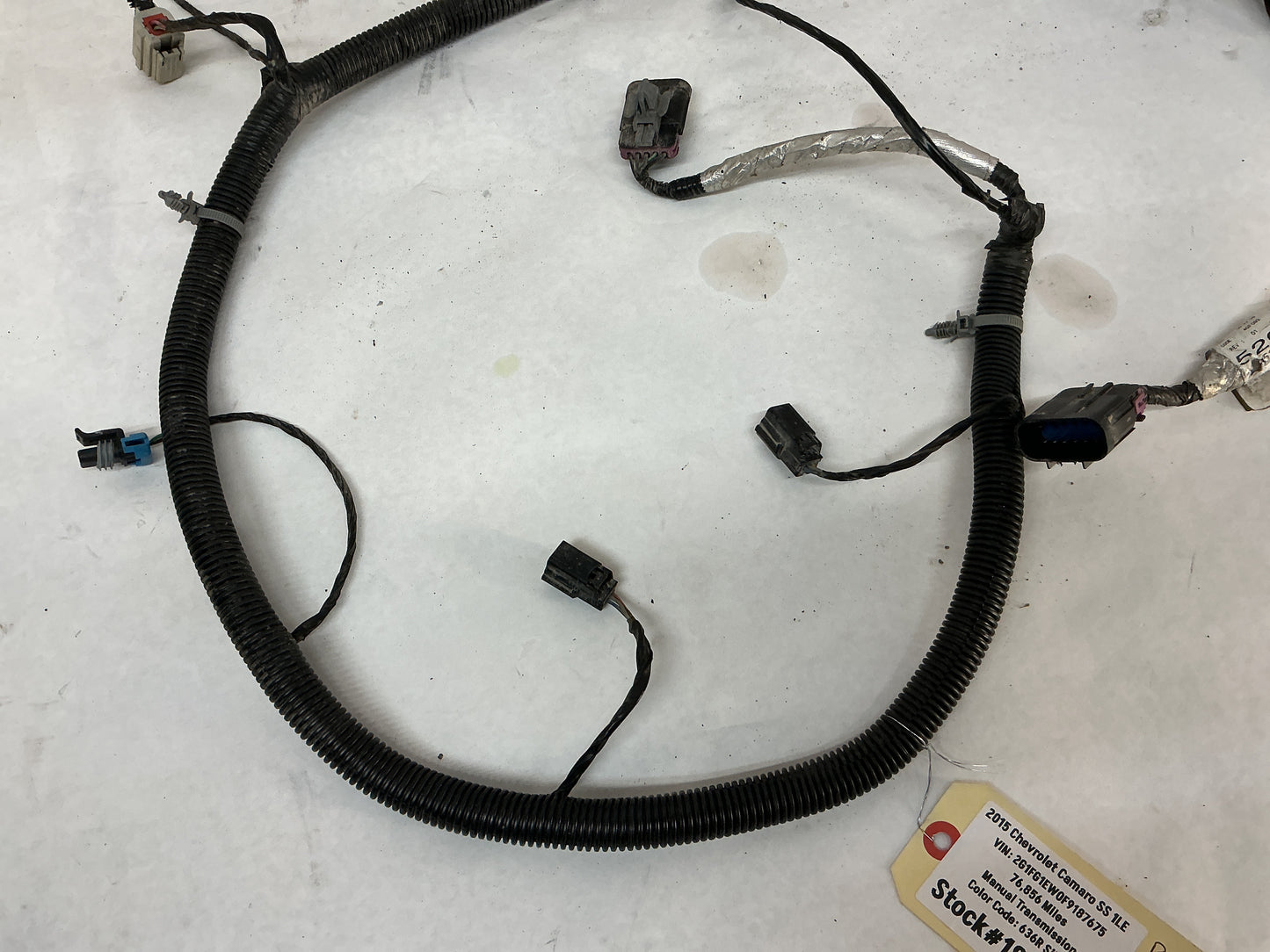 2015 Chevrolet Camaro SS 1LE Rear Bumper Tail Light Lamp Wire Wiring Harness OEM