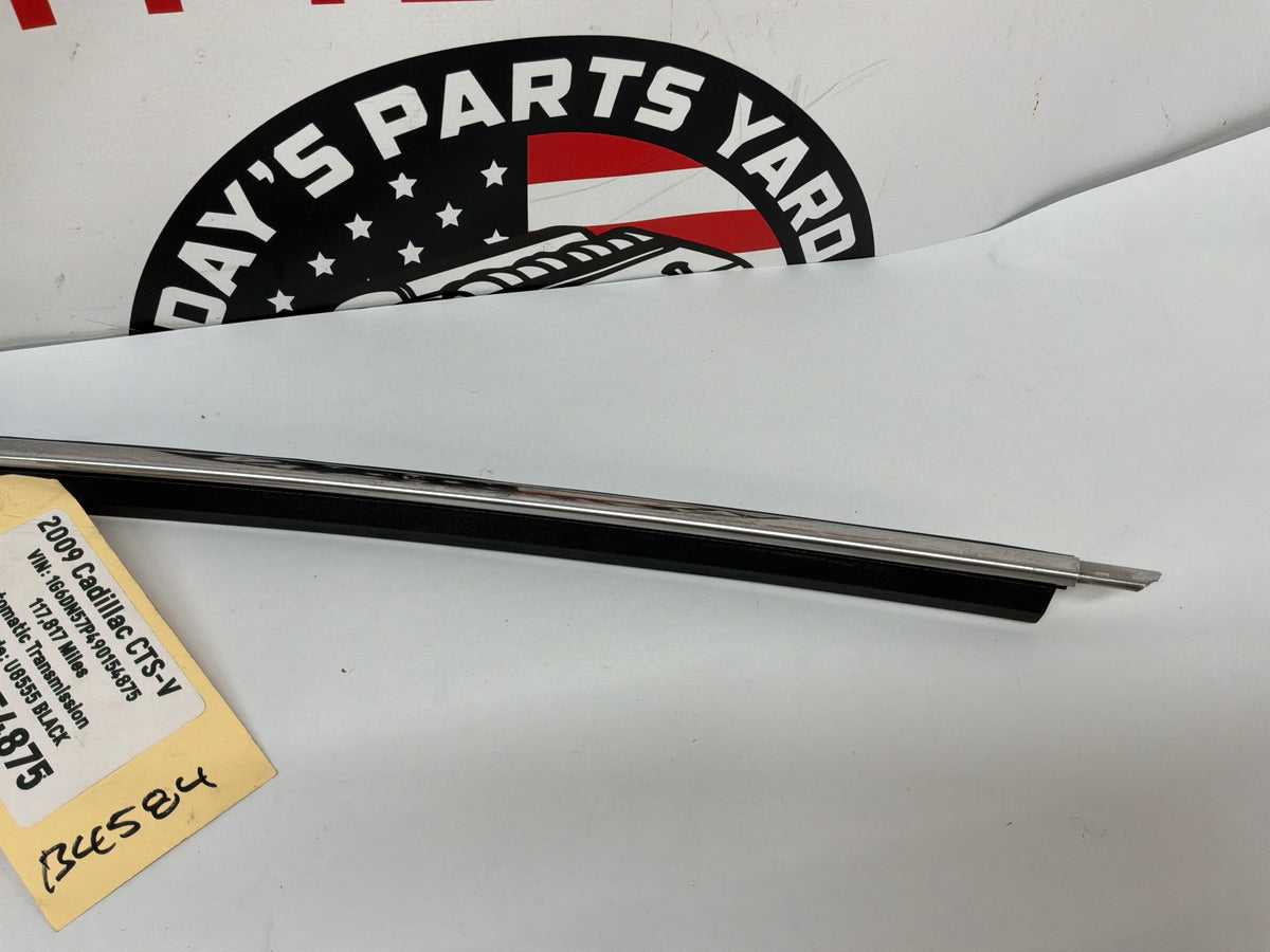 2009 Cadillac CTS-V LH Driver Roof Top Body Side Window Reveal Trim Molding OEM