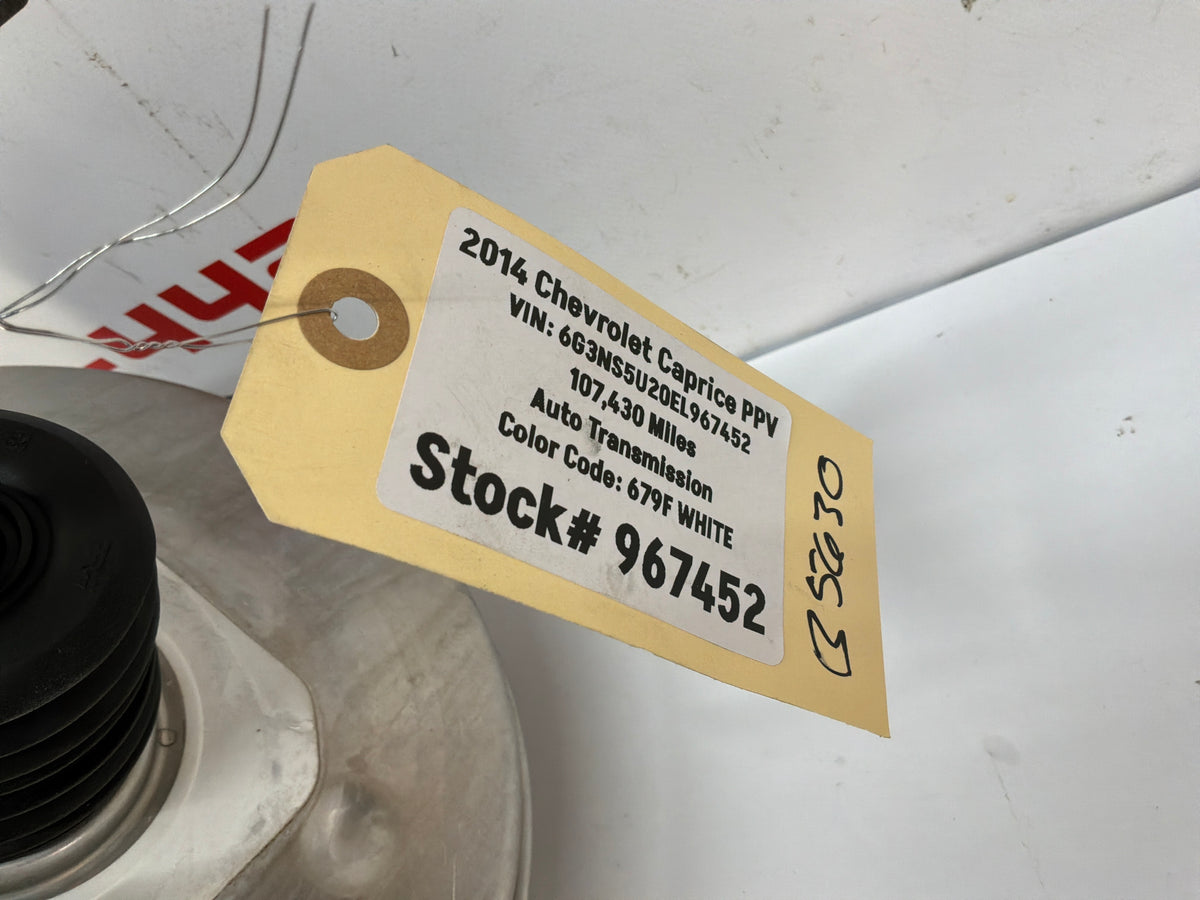2014 Chevy Caprice PPV Brake Booster w/ Reservoir OEM