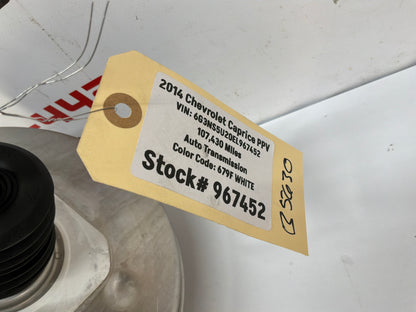 2014 Chevy Caprice PPV Brake Booster w/ Reservoir OEM