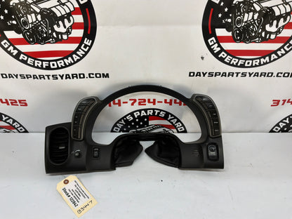 2007 Chevy C6 Corvette Convertible Dash Gauge Cluster Speedometer Bezel Panel w/ Switches OEM