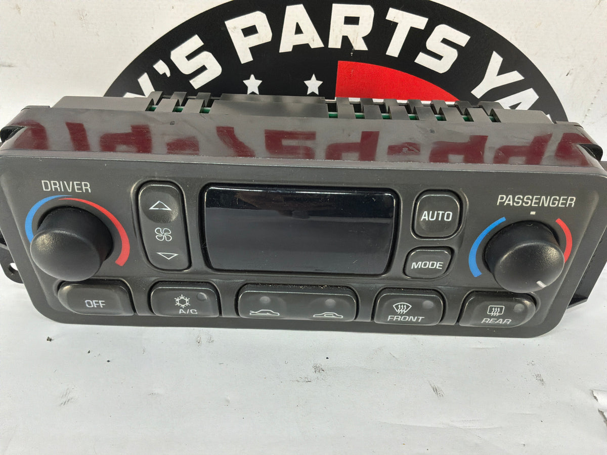 2002 Chevy Corvette Convertible Dual Zone Temperature HVAC Dash Climate Control Unit Switch Panel OEM