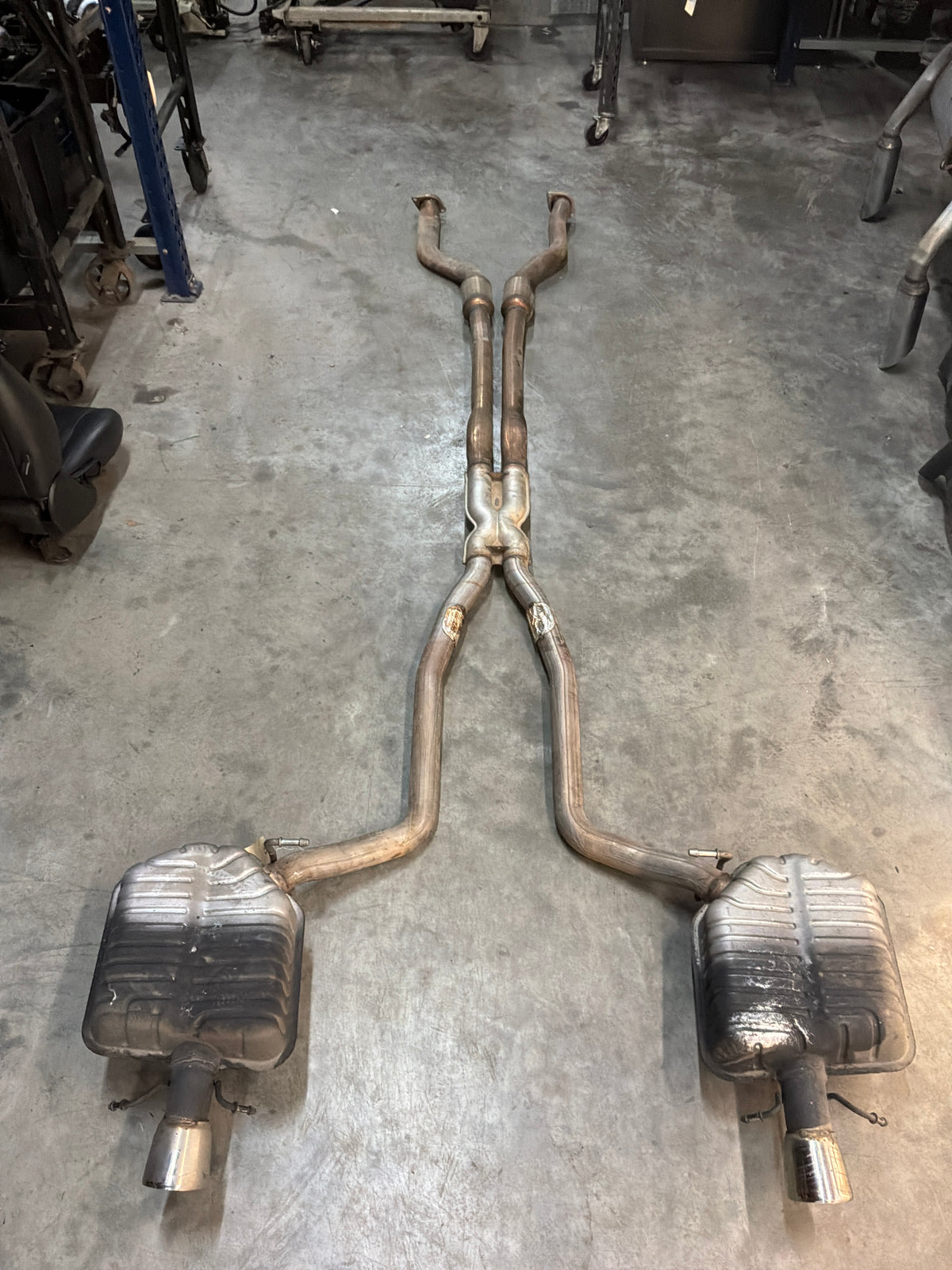 2009 Cadillac CTS-V Factory OEM Cat Back Exhaust Mufflers
