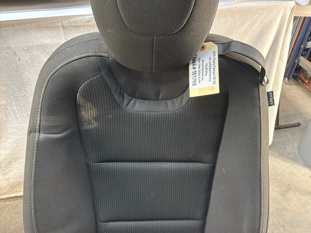 2015 Chevy Camaro SS 1LE Seats Fronts and Rear Black Cloth OEM