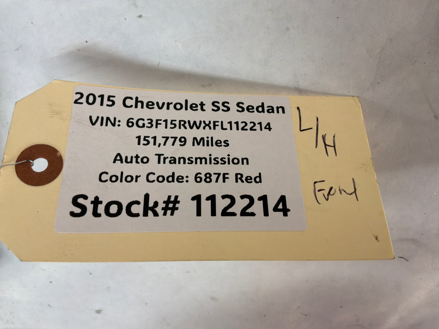 2015 Chevy SS Sedan LH Driver Front Door Lock Actuator OEM