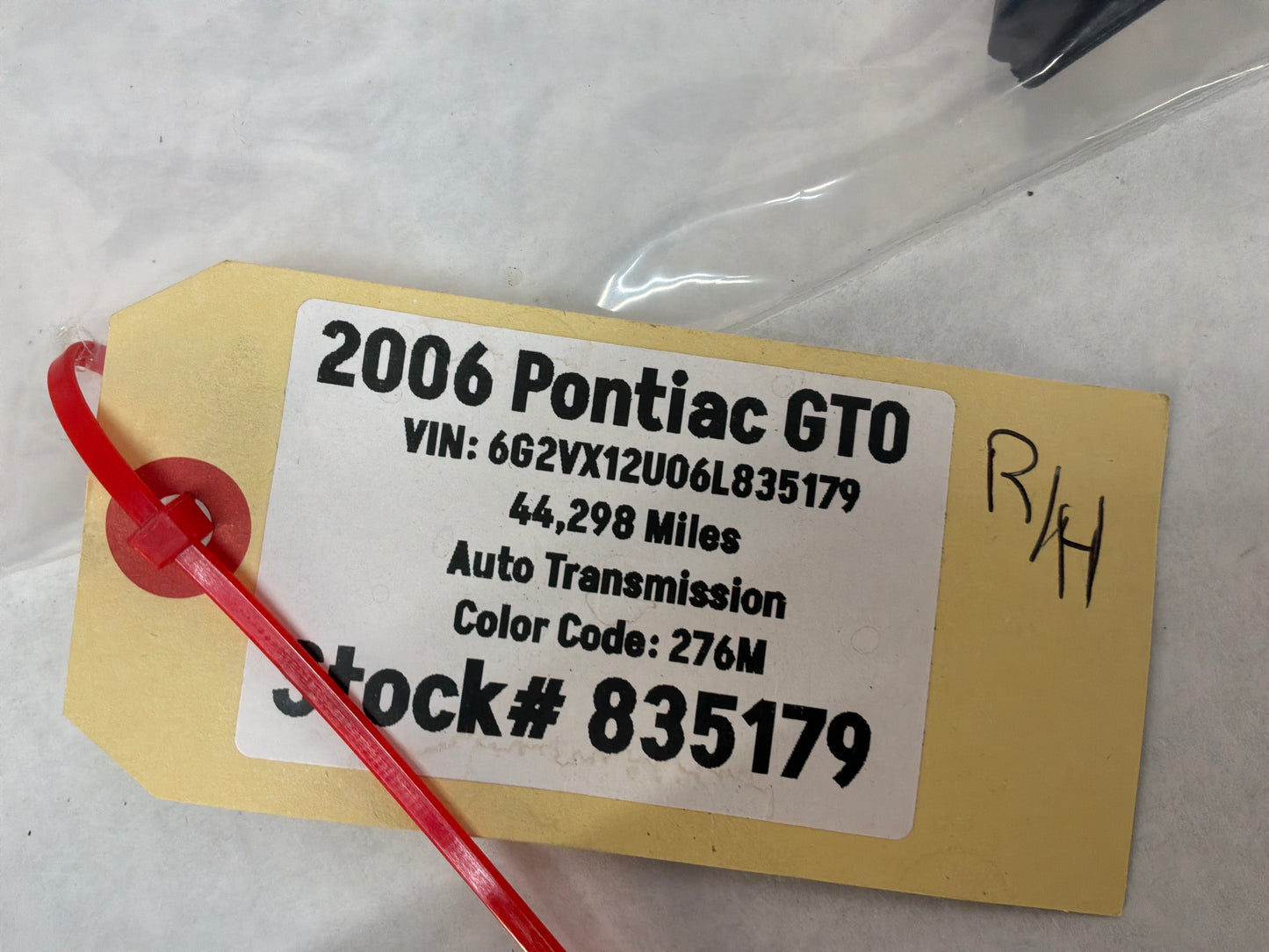 2006 Pontiac GTO RH Passenger Defrost Trim Door Vent Triangle OEM